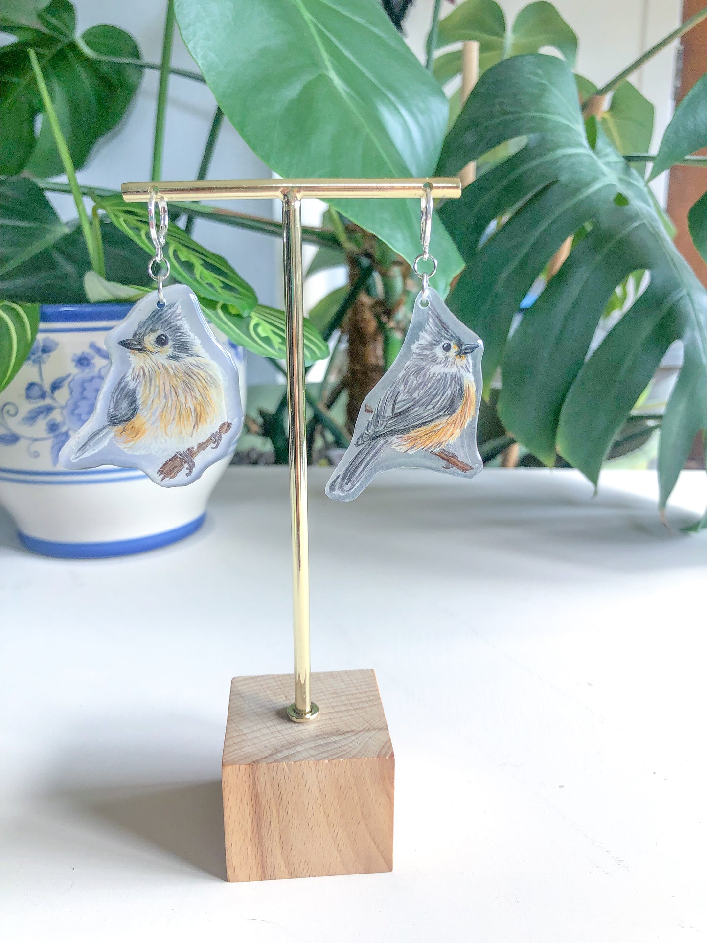 Tufted Titmouse Earrings