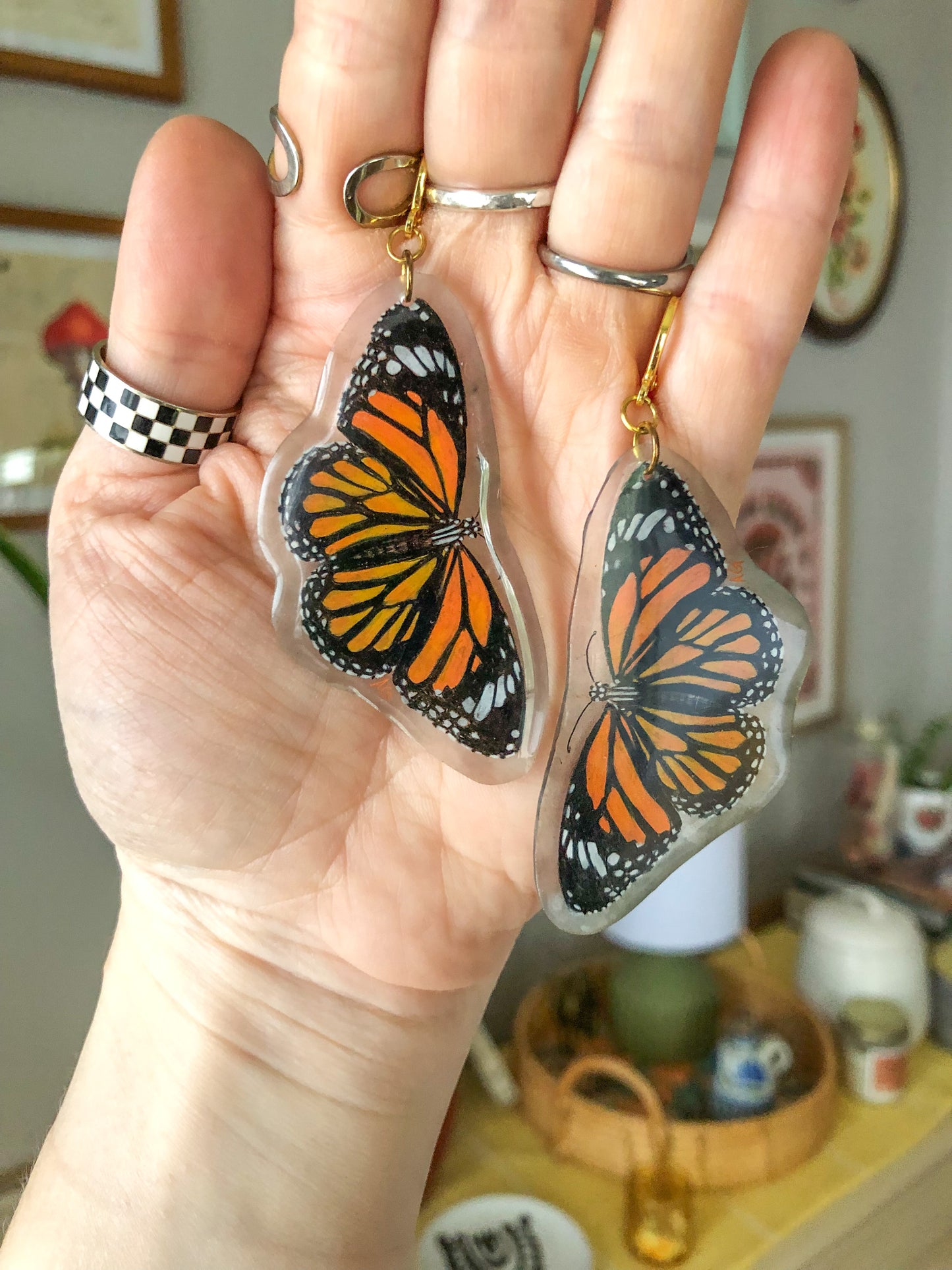 Monarch Butterfly Earrings