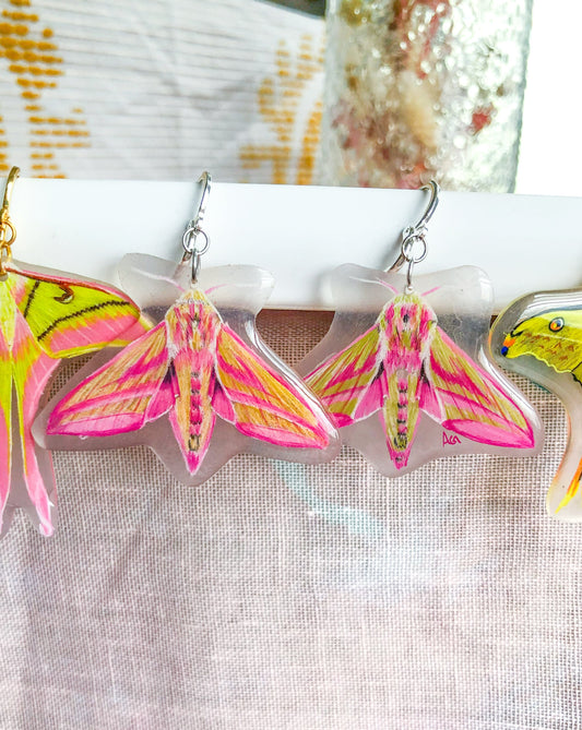 Hawk Moth Earrings