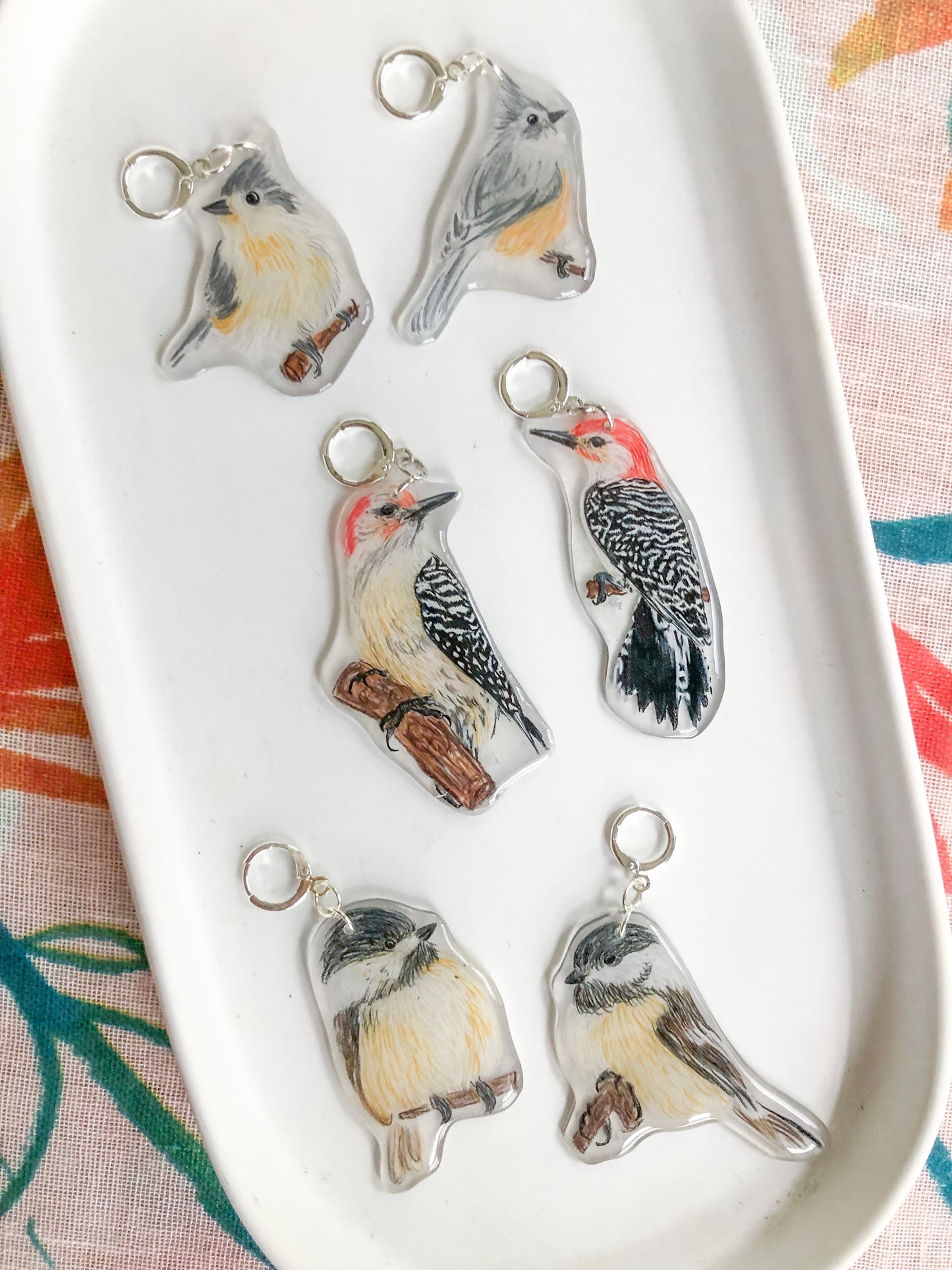 Black Capped Chickadee Earrings